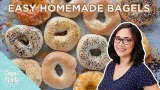 The BEST Easy Homemade Bagels In 60 Minutes [upl. by Anel]