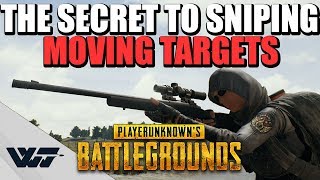 GUIDE The SECRET to sniping MOVING TARGETS Kar98k  M24  PUBG [upl. by Baudoin]