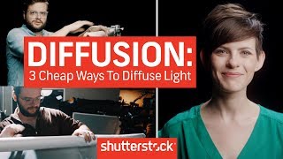 Diffusion Basics 3 Cheap Ways To Diffuse Light  Cinematography Techniques [upl. by Galang]