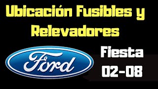 FUSIBLES Y RELEVADORES FORD FIESTA [upl. by Yednil737]