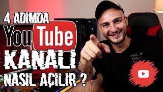 4 Adımda YouTube Kanalı Nasıl Açılır [upl. by Farnsworth745]