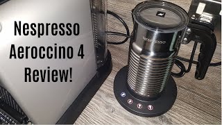 Nespresso Aeroccino 4 Milk Frother Review  Worth upgrading from the Aeroccino 3 [upl. by Annaihs]