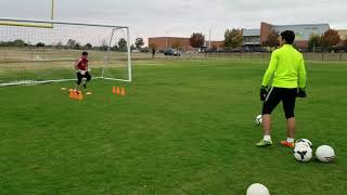 U12 Goalkeeper Training  Sebastian Lutin  Nov112017 [upl. by Isolde656]