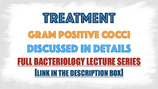 Treatment of all Gram positive cocci [upl. by Colette]