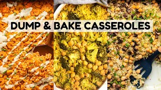 Easy amp Tasty Vegan Casseroles Dump amp Bake [upl. by Mahtal741]