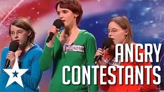 Acts With Attitude 5 Angriest Contestants on Got Talent HD [upl. by Ladin677]