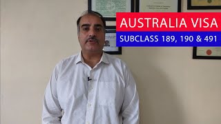 Detailed information about Australian Immigration Visa Subclass 189 190 and 491 [upl. by Ayortal]