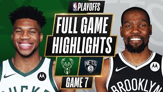 3 BUCKS at 2 NETS  FULL GAME HIGHLIGHTS  June 19 2021 [upl. by Merridie]