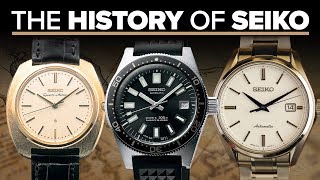 The History Of Seiko Watches  A Look At Their Most Iconic Watches [upl. by Nyrol]