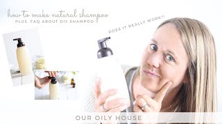 Homemade Shampoo Recipe  How to Switch to Natural Shampoo [upl. by Htebasyle743]