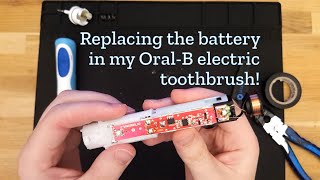 Replacing the battery in my OralB electric toothbrush [upl. by Oniotna414]