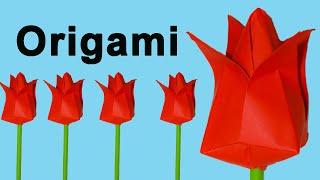 Como Hacer Flores De Papel Origami Fácil [upl. by Aniuqal]