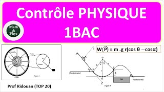 Contrôle 1 semestre 1 physique 1 Bac SM [upl. by Kirrad]