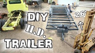 Harbor Freight Utility Trailer Build DIY utilitytrailer [upl. by Nairdad]