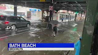 Severe flooding overwhelms Brooklyn streets [upl. by Avan]