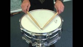 DPM  1  Beginning Snare Drum Lessons Grip and Basic Strokes [upl. by Standley222]