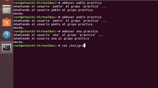 Crear usuariosgruposcarpetasaccesos directos y crear carpetas con permisos en LINUX  Ubuntu [upl. by Aonehc]