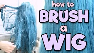 HOW TO BRUSH A WIG  Alexas Wig Series 2 [upl. by Brower]