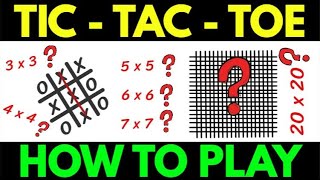 How to Play Tic Tac Toe  Rules of Tic Tac Toe [upl. by Dam664]