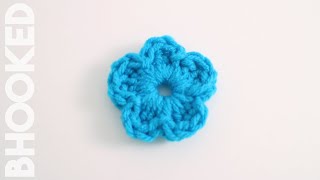 Easy Crochet Flower [upl. by Analaf]