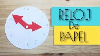 COMO HACER UN RELOJ DE PAPEL [upl. by Doner]