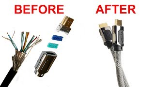 How to assemble a HDMI cable [upl. by Otero529]