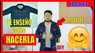 Patrón de Chamarra o Chaqueta  Denim jacket pattern DIY  Molde para Chamarra de mezclilla [upl. by Ellemaj]