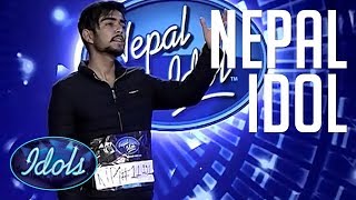 Nishan Bhattarai Nepal Idol 2017 Audition  Idols Global [upl. by Daiz]