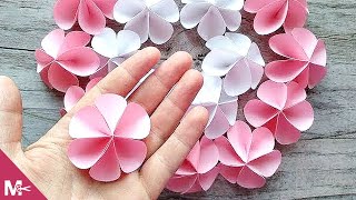 ► Cómo hacer una FLOR DE PAPEL en MINUTOS 😍🌸 [upl. by Ecarg]