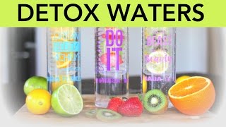 3 Detox Water Recipes for fat flushing antiaging and beauty [upl. by Rosmarin494]