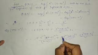 Generating Function of Hermite Polynomial Part1 for Bsc 2nd year by Sapna Agarwal [upl. by Frye]