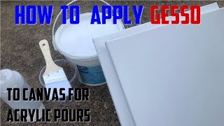 How to Apply Gesso on Canvas [upl. by Ciapas]