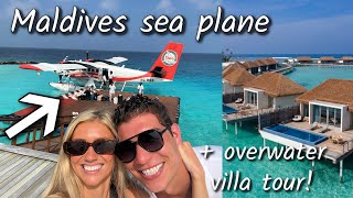 MALDIVES SEAPLANE amp OVERWATER VILLA TOUR  Maldives Honeymoon 2023 [upl. by Assilem]