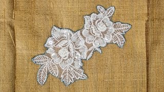 How to Sew on Lace Applique [upl. by Ocire379]