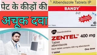 Albendazole 400 mg Tablet Albendazole SyrupZentel Tablet Bandy Tablet [upl. by Drofyar]