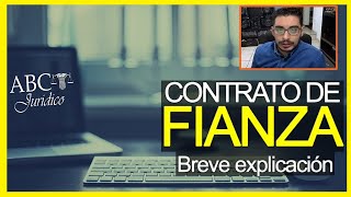 Contrato de Fianza Breve explicación fianza aprender cosas derecho [upl. by Prem]