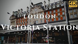 London Victoria Station Walk Through England 4K [upl. by Rennane129]