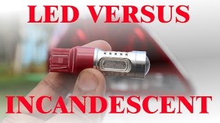 LED vs Incandesent Tail Light Bulb Review [upl. by Showker]