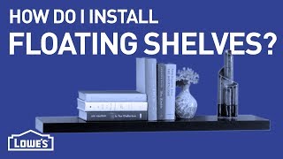 How Do I Install Floating Shelves  DIY Basics [upl. by Melia565]