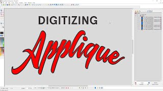 Digitizing Applique [upl. by Kinney]