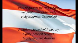 Austrian National Anthem  quotBundeshymnequot DEEN [upl. by Wittenburg230]