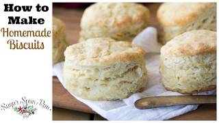 How to Make Homemade Biscuits from Scratch Just 6 ingredients [upl. by Heti880]