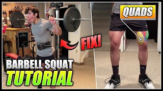 How to do the BARBELL BACK SQUAT  2 Minute Tutorial [upl. by Niple]