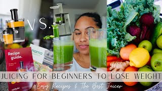 JUICING FOR BEGINNERS for Weightloss  Nutribullet vs Nama amp Recipes [upl. by Culley451]