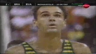 Oscar Schmidt 46pts vs USA  Final Pan Americano de Basquete 1987 [upl. by Reeves]