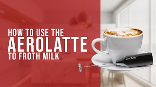 How To Use the AeroLatte To Froth Milk [upl. by Lesly]