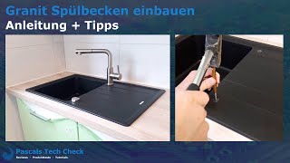 Granit Spülbecken einbauen  Anleitung  Tipps [upl. by Otiragram]