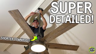 IN DEPTH Fan Installation Guide with Downrod ShorteningExtending Method [upl. by Annala]