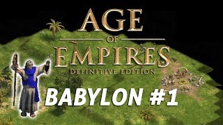 Age of Empires Definitive Edition  Voices of Babylon 1  Holy Man Hardest Improved AI [upl. by Rains]