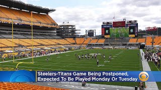 SteelersTitans Game Being Postponed Expected To Be Played Monday Or Tuesday [upl. by Eustatius]